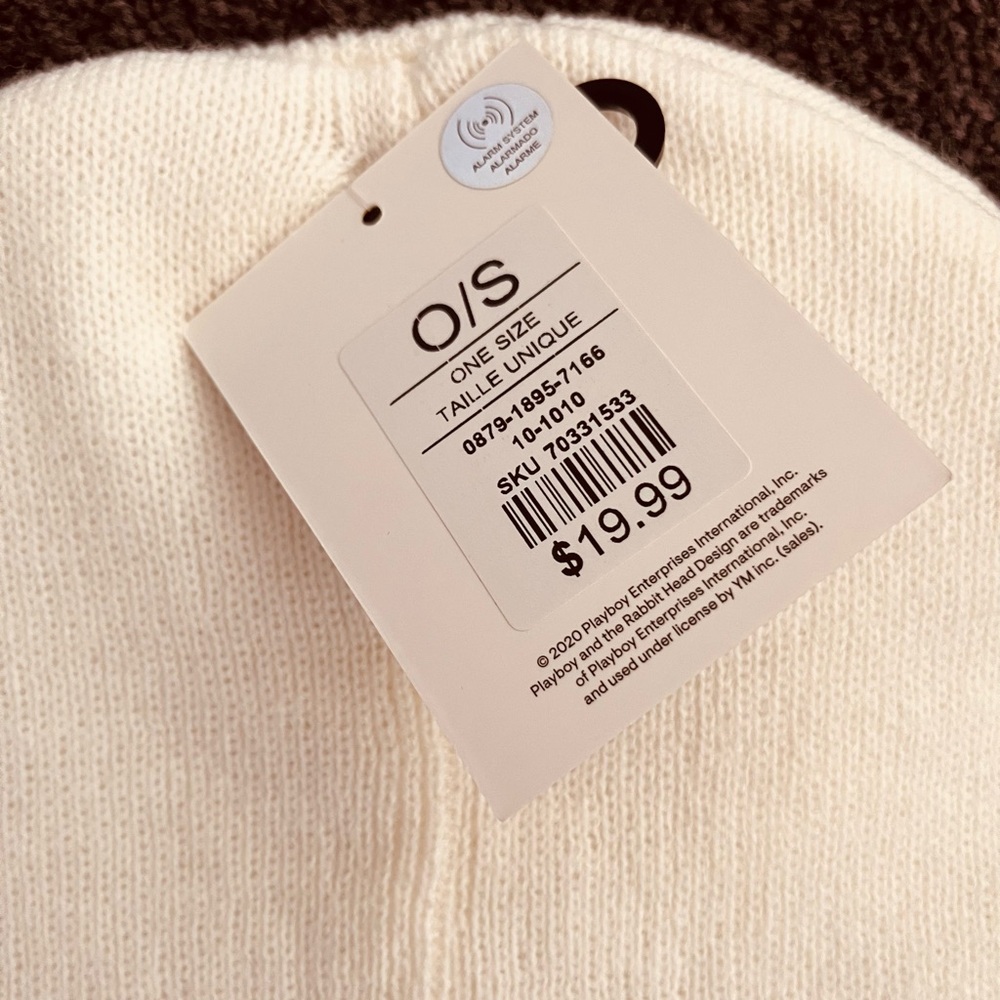 New “Playboy” Unisex Cream Color Toque  🖤 Year Round Versatility - #Fashion - Picture 3 of 5